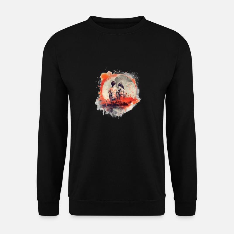 Lovestory - Unisex Pullover - Schwarz