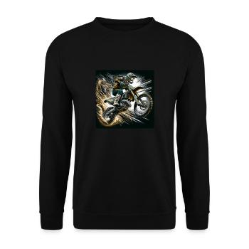 La gloire de DirtRider - Sweat-shirt Unisexe - noir - Devant - Alina (178cm) & Michal (187cm)
