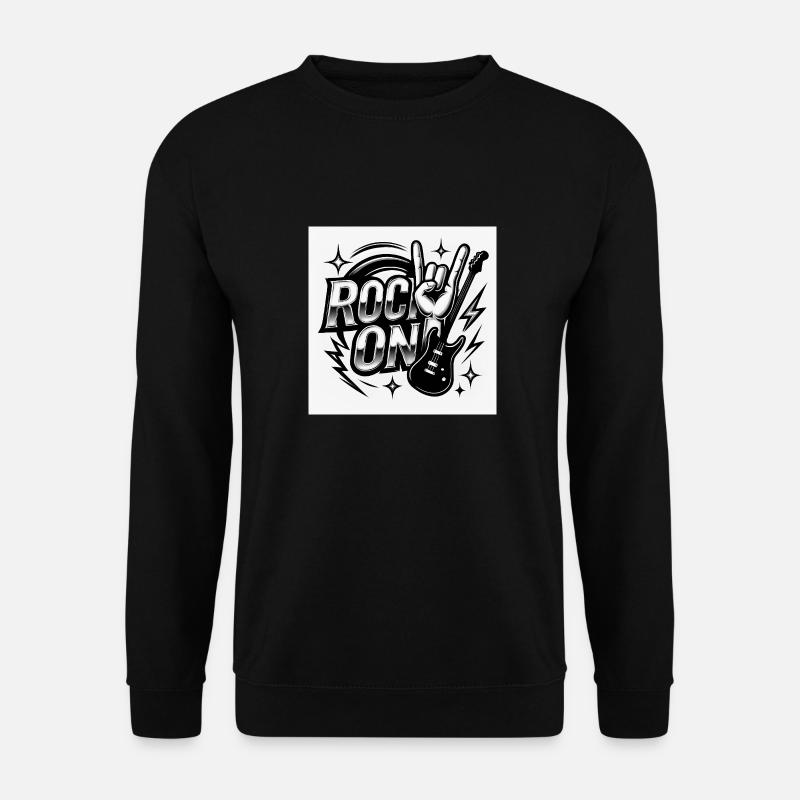 rock image - Unisex Sweatshirt - black