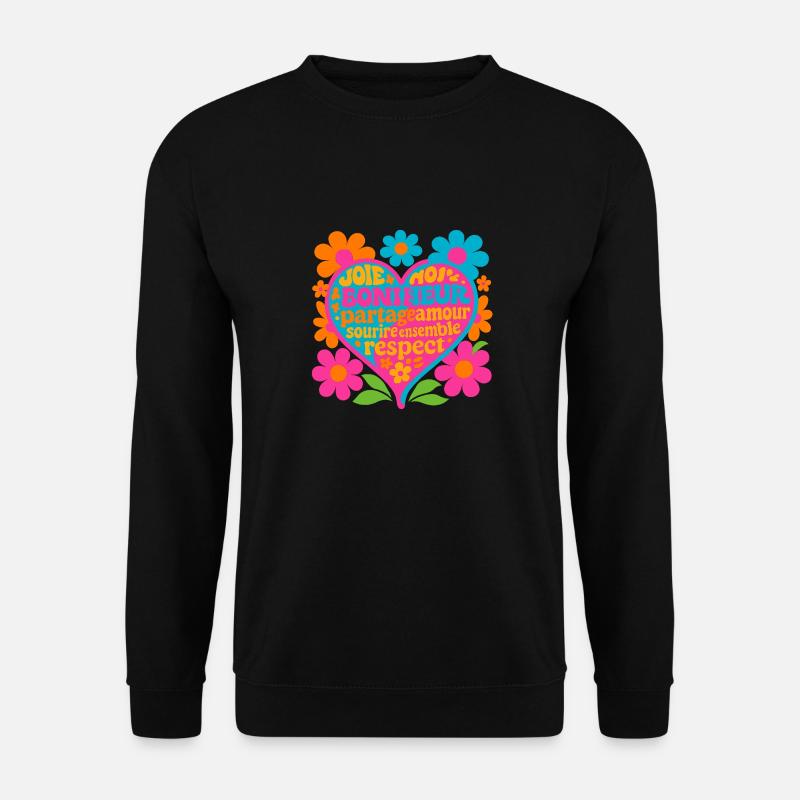 Wert liebt - Unisex Pullover - Schwarz