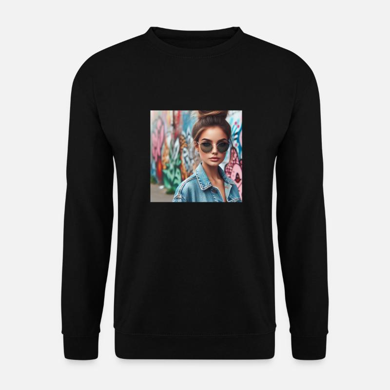Coole Frau - Unisex Pullover - Schwarz