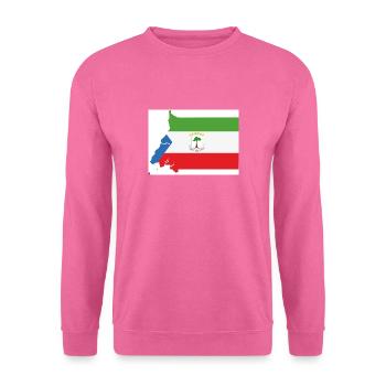 Flagge Äquatorialguinea, Map - Unisex Pullover - Pink - Vorne