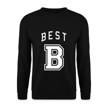 Best Friends partner look - Unisex Sweatshirt - black - Front - Alina (178cm) & Michal (187cm)