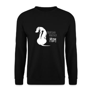 Rhodesian Ridgeback Mom - Unisex Sweatshirt - black - Front - Alina (178cm) & Michal (187cm)