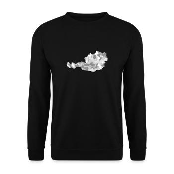 Österreich Patriot Camouflage - Unisex Pullover - Schwarz - Vorne - Alina (178cm) & Michal (187cm)