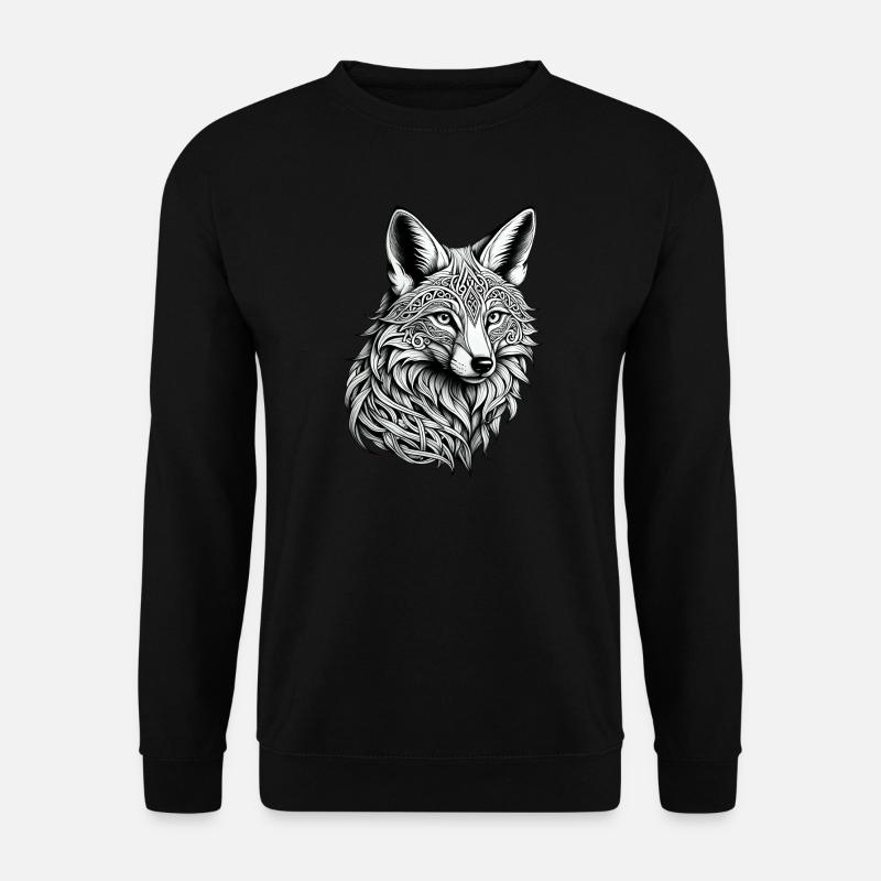 Keltischer Fuchs - Unisex Pullover - Schwarz