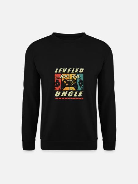 Leveled Up To Uncle New Uncles - Unisex Pullover - Schwarz