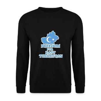 East Turkestan - Unisex Pullover - Schwarz - Vorne - Alina (178cm) & Michal (187cm)