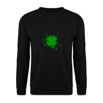 St.Patrick’s Day, Irlande, Irlande, Klee,Graffiti - Sweat-shirt Unisexe - noir - Devant - Alina (178cm) & Michal (187cm)