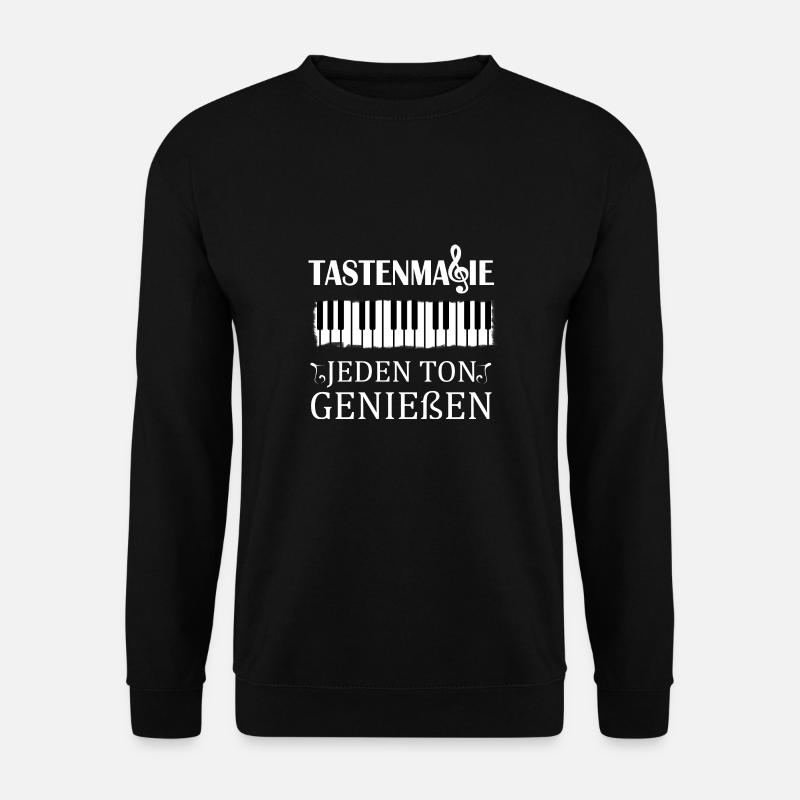 Piano Musiker Tastenmagie Klavier - Unisex Pullover - Schwarz
