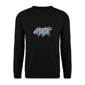 Graffiti - Unisex Pullover - Schwarz - Vorne - Alina (178cm) & Michal (187cm)