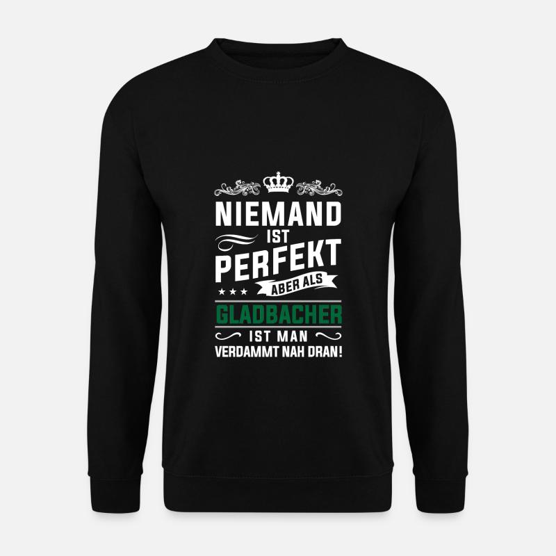 Gladbacher Mönchengladbach Trikot Fußball Fan - Unisex Pullover - Schwarz