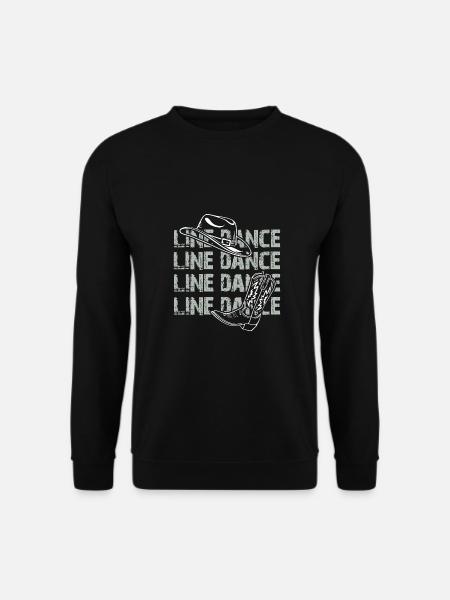 Line Dance Zeit Line Dancing Tanzen - Unisex Pullover - Schwarz