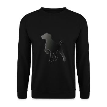 Deutsch Kurzhaar Zeiger GSP MOM PAPA Retro - Unisex Pullover - Schwarz - Vorne - Alina (178cm) & Michal (187cm)