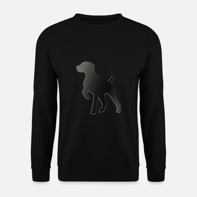 Deutsch Kurzhaar Zeiger GSP MOM PAPA Retro - Unisex Pullover - Schwarz