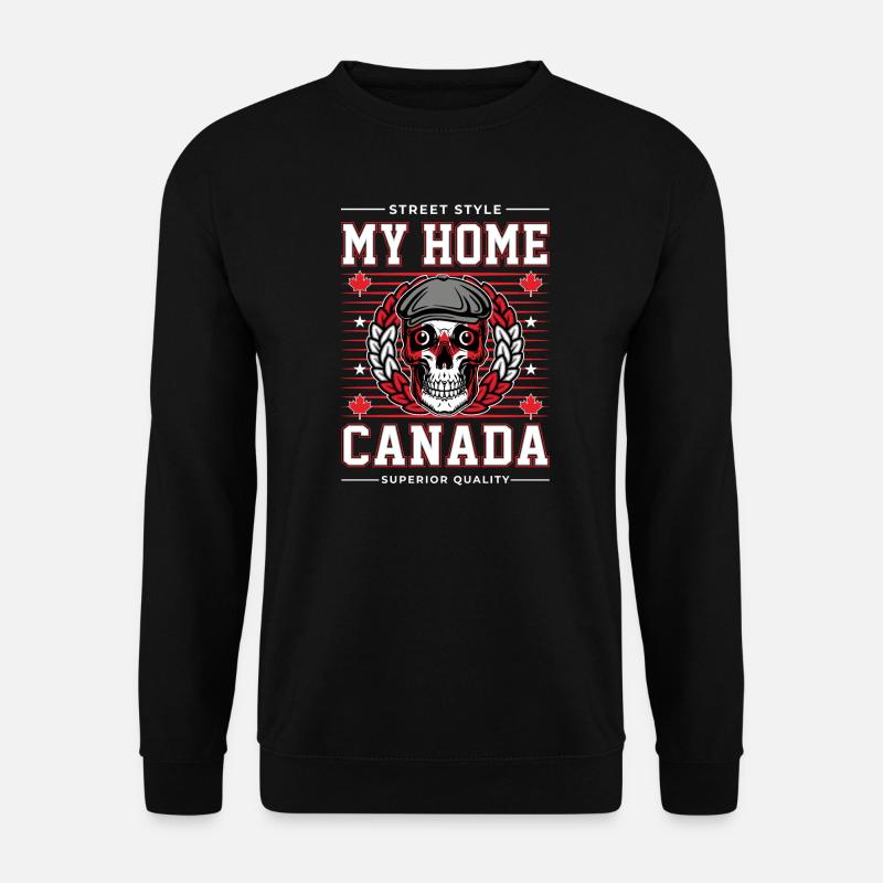 Mon chez-moi Canada - Sweat-shirt Unisexe - noir