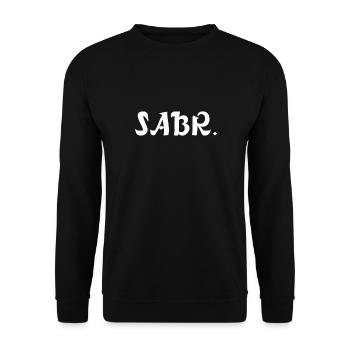 SABR. - Unisex Pullover - Schwarz - Vorne - Alina (178cm) & Michal (187cm)