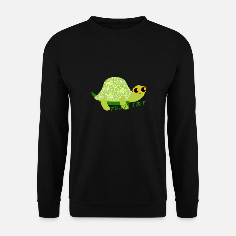 Lime turtle. - Unisex Sweatshirt - black