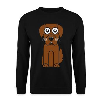 Hund Hund - Unisex Pullover - Schwarz - Vorne - Alina (178cm) & Michal (187cm)