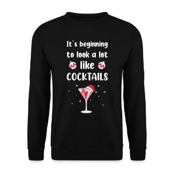 Cadeaux de Noël Noël - Sweat-shirt Unisexe - noir - Devant - Alina (178cm) & Michal (187cm)
