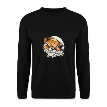 Édition Pêcheur - Sweat-shirt Unisexe - noir - Devant - Alina (178cm) & Michal (187cm)
