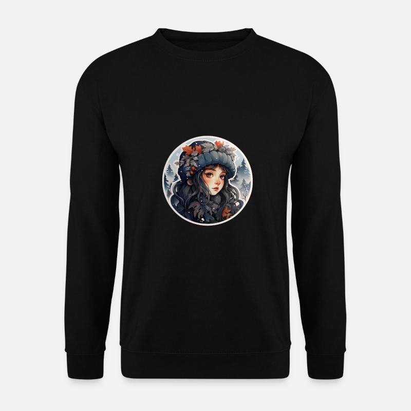 Fille d’hiver - Sweat-shirt Unisexe - noir