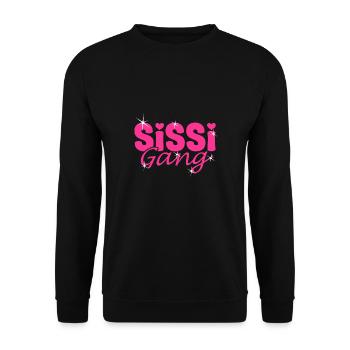 Schwestern Partnerlook - Sissi Gang - Schwestern - Unisex Pullover - Schwarz - Vorne - Alina (178cm) & Michal (187cm)