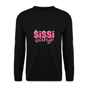 Schwestern Partnerlook - Sissi Gang - Schwestern - Unisex Pullover - Schwarz - Vorne - Alina (178cm) & Michal (187cm)