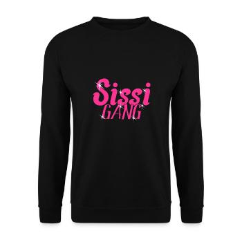 Schwestern Partnerlook - Sissi Gang - Schwestern - Unisex Pullover - Schwarz - Vorne - Alina (178cm) & Michal (187cm)