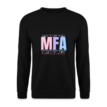 MFA Assistant médical polyvalent - Sweat-shirt Unisexe - noir - Devant - Alina (178cm) & Michal (187cm)