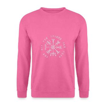 Vegvisir - Cadeau compas viking Best-seller - Sweat-shirt Unisexe - rose - Devant