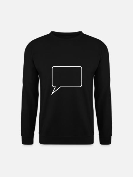Sprechblase Comic selbst gestalten personalisieren - Unisex Pullover - Schwarz