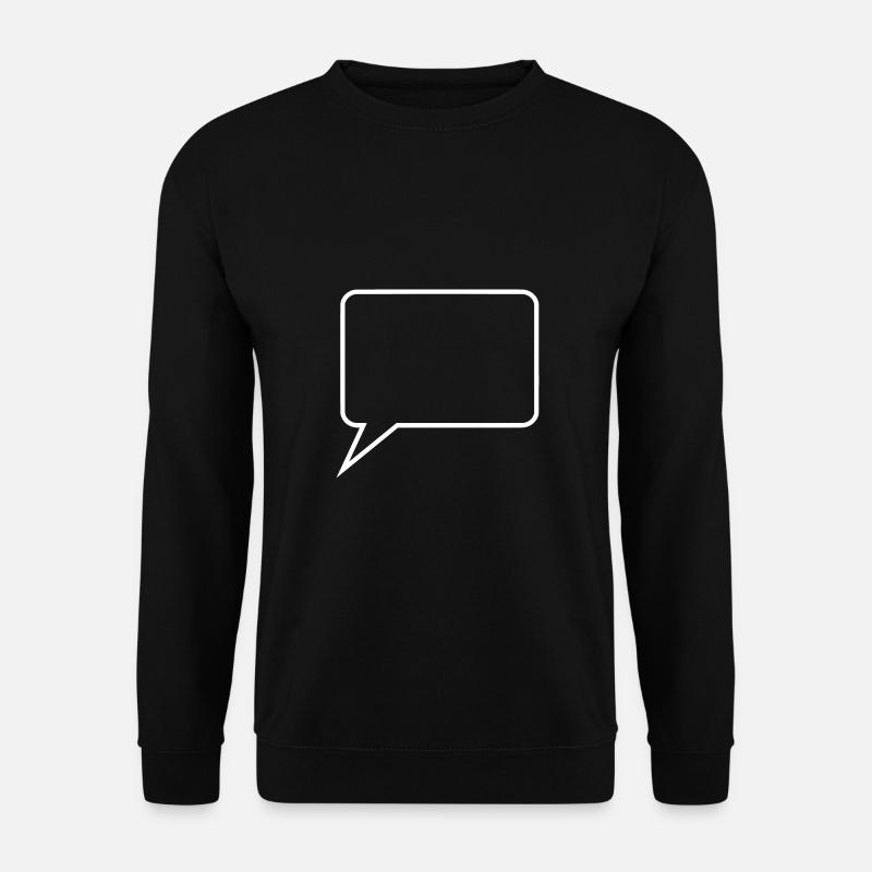 Personalize your own comic speech bubble - Unisex Sweatshirt - black