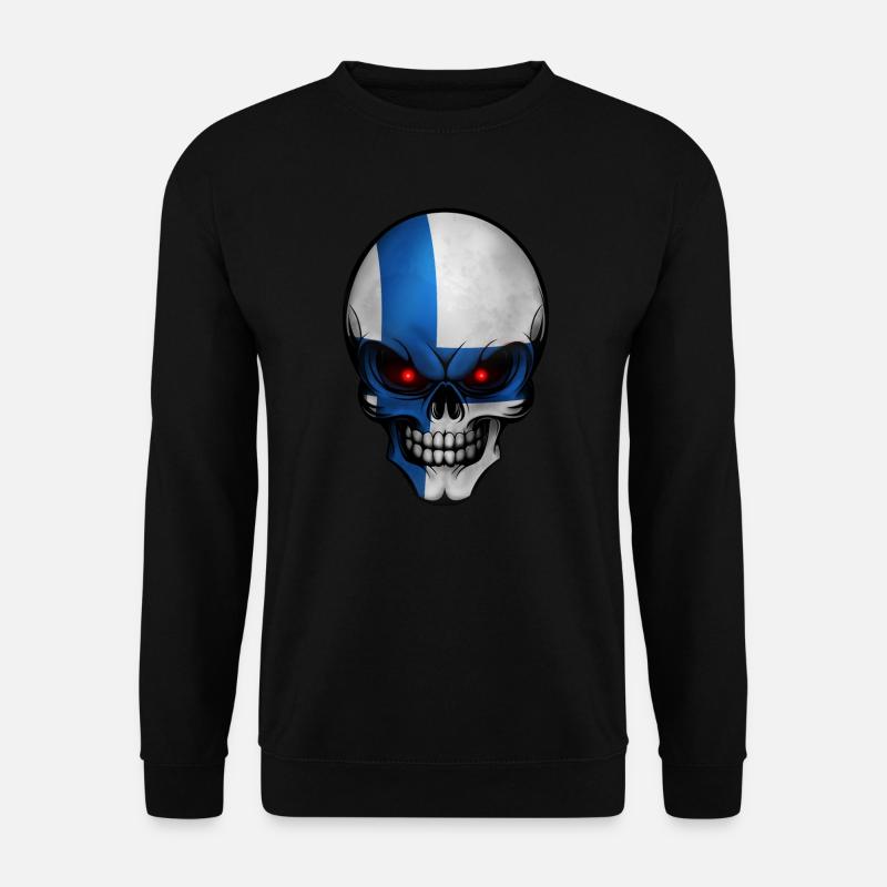 Totenkopf Finnland - Unisex Pullover - Schwarz