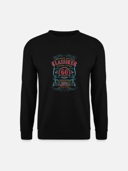 Geschenk 60 Geburtstag - Klassiker 60 Jahre Alt - Unisex Pullover - Schwarz