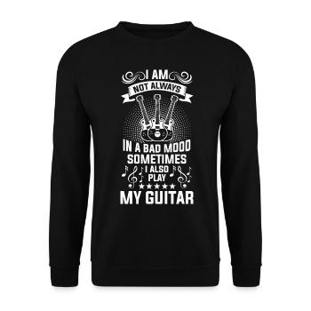 Guitare Bassist Basse guitare électrique - Sweat-shirt Unisexe - noir - Devant - Alina (178cm) & Michal (187cm)
