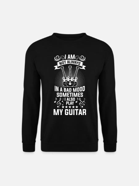 Gitarre Bassist Bass E-Gitarre - Unisex Pullover - Schwarz