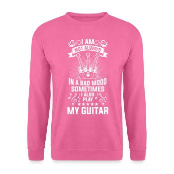Guitare Bassist Basse guitare électrique - Sweat-shirt Unisexe - rose - Devant