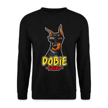 Doberman amoureux des chiens drôle de dicton - Sweat-shirt Unisexe - noir - Devant - Alina (178cm) & Michal (187cm)