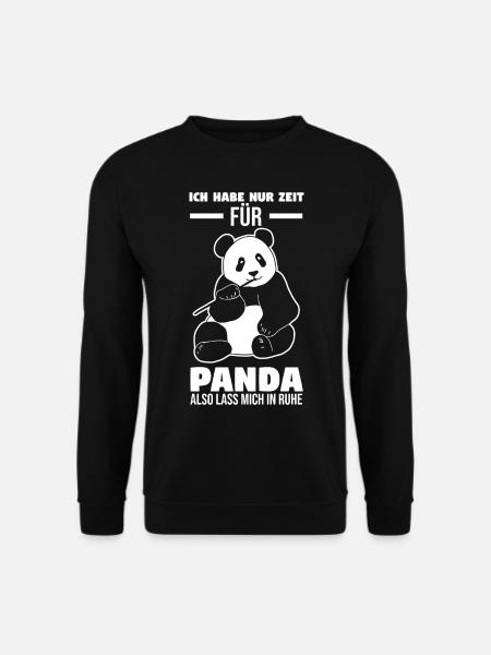 Panda - Unisex Pullover - Schwarz