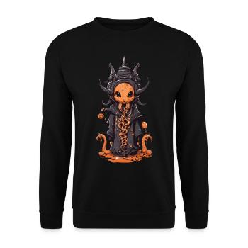 Slime Mage Kawaii Monster Magic - Sweat-shirt Unisexe - noir - Devant - Alina (178cm) & Michal (187cm)
