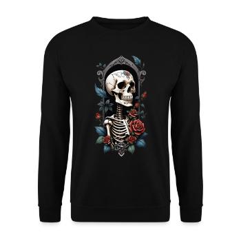 R. I. P. - Unisex Pullover - Schwarz - Vorne - Alina (178cm) & Michal (187cm)