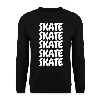 Patin - Sweat-shirt Unisexe - noir - Devant - Alina (178cm) & Michal (187cm)