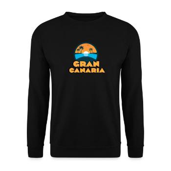 Gran Canaria Sunset - Unisex Sweatshirt - black - Front - Alina (178cm) & Michal (187cm)