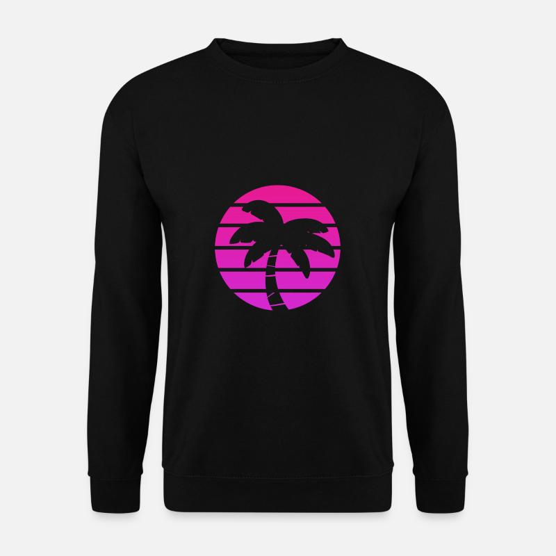 Palm Tree Sunset Lovers - Unisex Sweatshirt - black