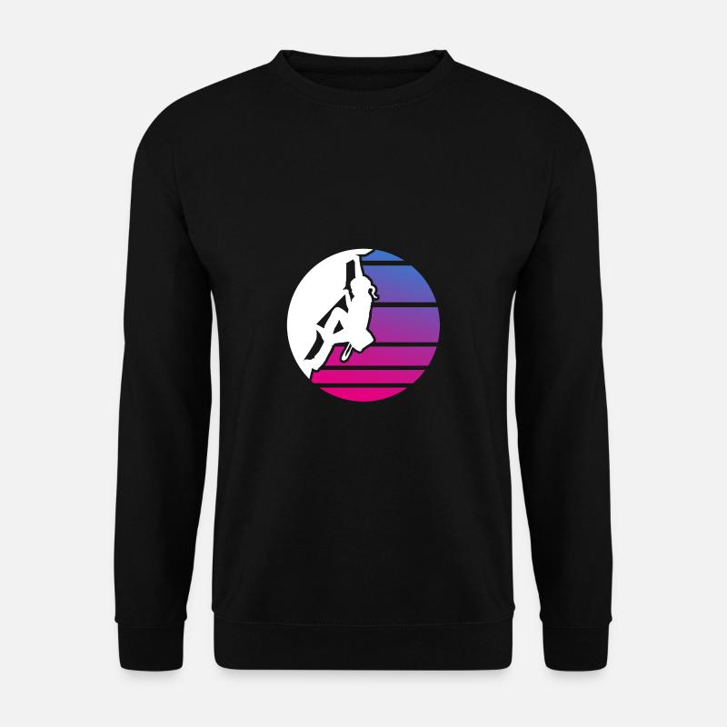 Klettern Kind Mädchen Bouldern - Unisex Pullover - Schwarz