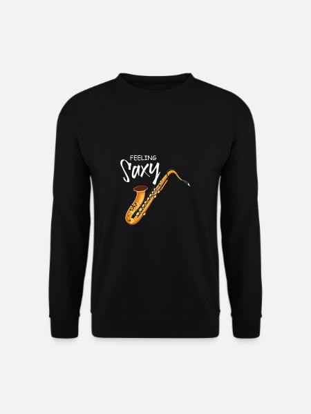 Saxy fühlen Musiker Gift - Unisex Pullover - Schwarz