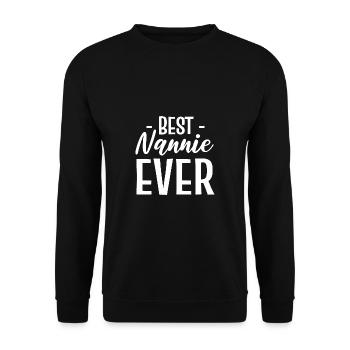Beste Nannie aller Zeiten Erzieher Gift - Unisex Pullover - Schwarz - Vorne - Alina (178cm) & Michal (187cm)