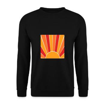 Colorful Sunrise Early Riser Poison - Unisex Sweatshirt - black - Front - Alina (178cm) & Michal (187cm)
