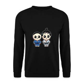 Judo Couple Athletes Poison - Unisex Sweatshirt - black - Front - Alina (178cm) & Michal (187cm)